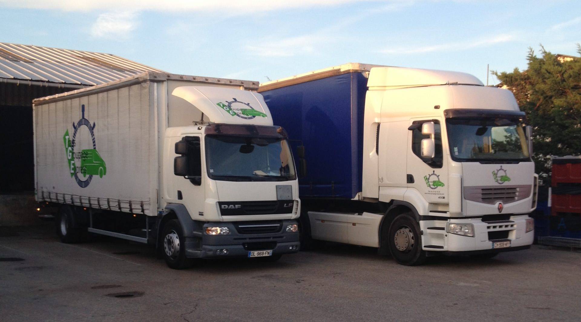 camion affretement trans groupage express alligner